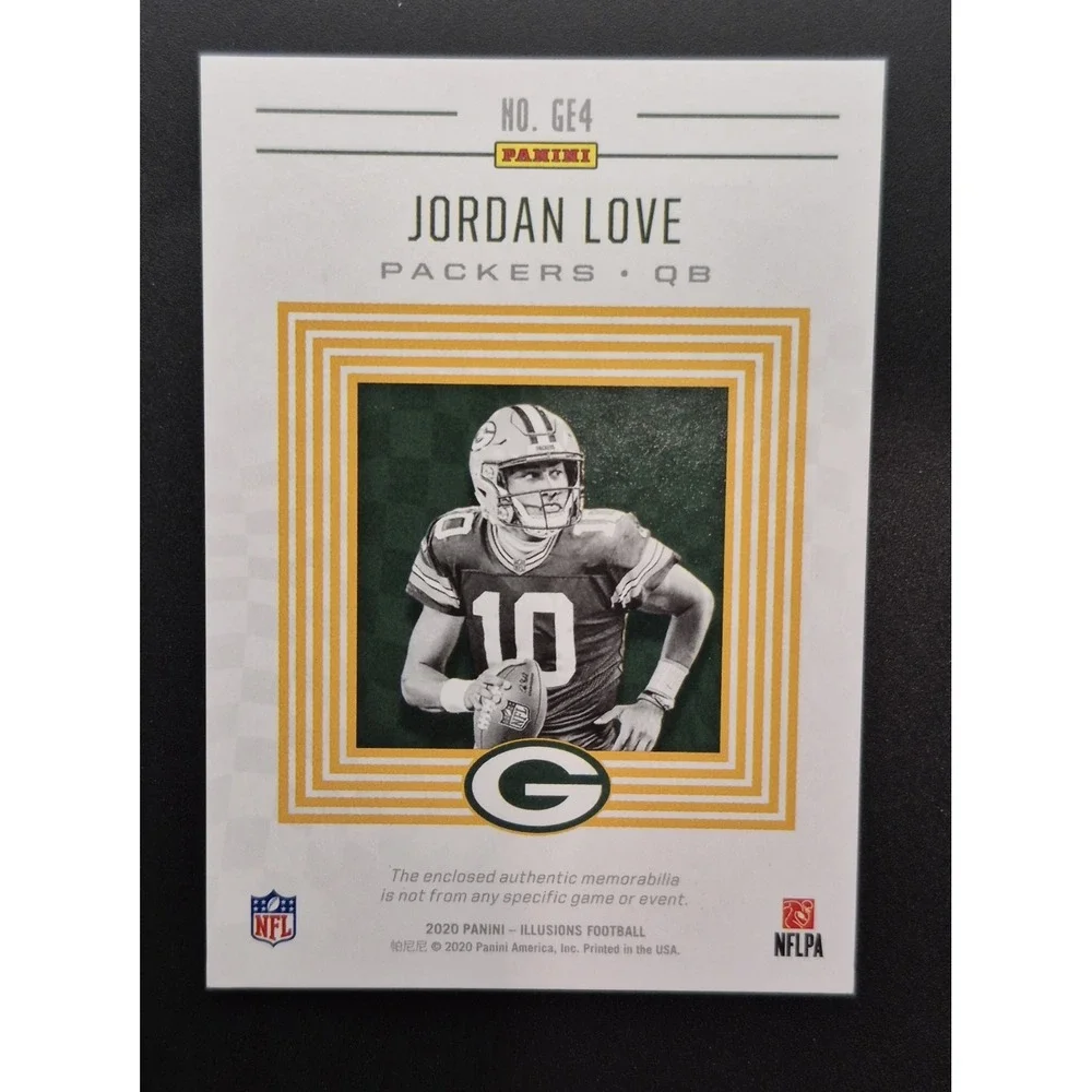 2020 Panini Illusions Jordan Love #GE4 Great Expectations‎ (RC) (MEM) Packers